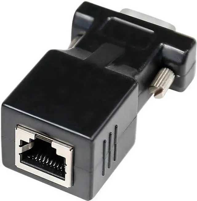 Main image of DTECH DB9 to RJ45 Serial Adapter RS232 Male to RJ-45 Female Ethernet Converter Compatible with Standard 9 Pin RS-232 Devices