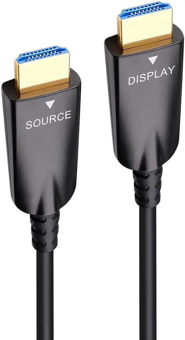 Alt view image 2 of 6 - DTech 100ft Fiber Optic HDMI Cable with 4K 60Hz 1080p HD Video 3D HDCP CEC High Speed Supported Compatible with Laptop Computer Monitor Projector TV DVD Player Gaming Console (100 Feet, Black)