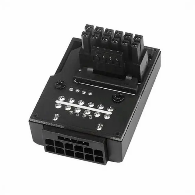 Main image of 12VHPWR ATX3.0 PCI-E 5.0 Power Modular Male to Female Adapter Extension Down Angled 90 Degree for 3080 3090TI PSU 16Pin 12+4P Graphics Card