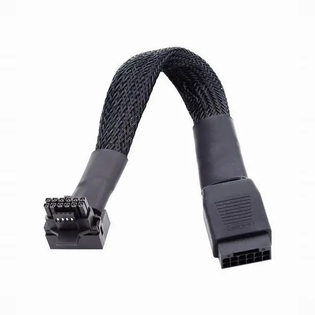 Main image of 12VHPWR ATX3.0 PCI-E 5.0 Power Modular Cable Male to Female Up Angled 90 Degree Extension for 3080 3090TI PSU 16Pin 12+4P Graphics Card