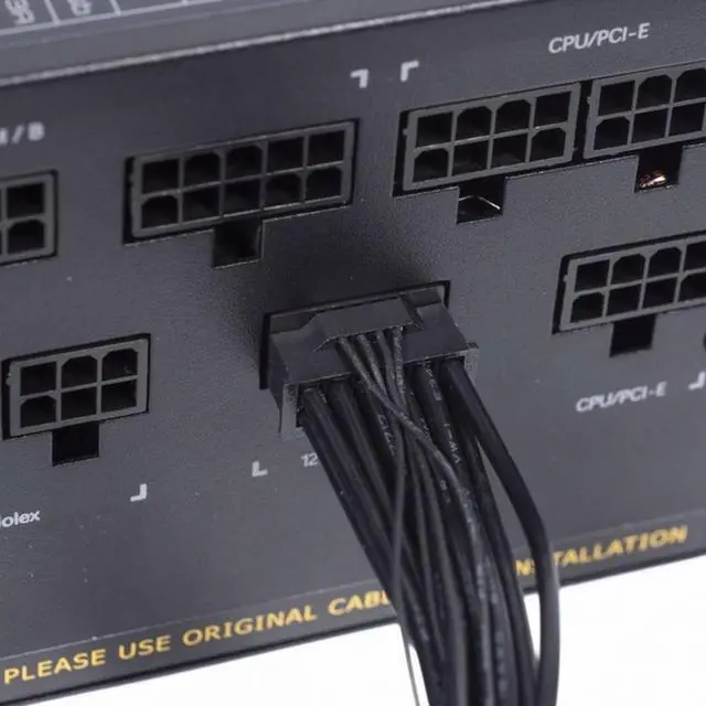 Alt view image 6 of 7 - 12VHPWR ATX3.0 PCI-E 5.0 Power Modular Cable 16Pin to 16Pin for 3080 3090TI PSU 12+4Pin Graphics Card