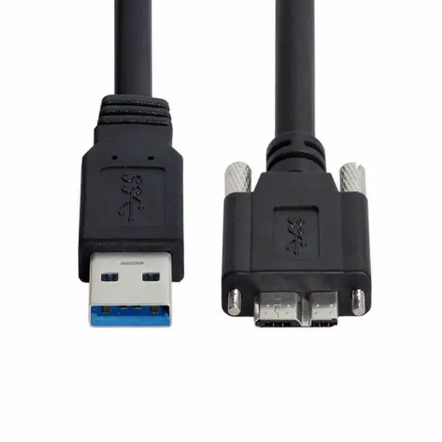 Alt view image 2 of 5 - 8m USB 3.0 A Type Repeater Cable Male to Micro USB 3.0 B Male with Mount Panel Screws for Camera