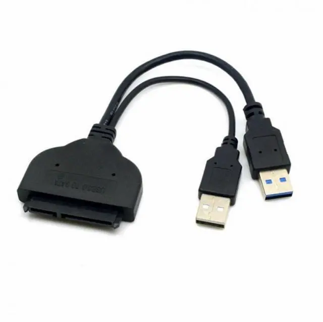Alt view image 5 of 5 - 1set USB 3.0 to SATA 22Pin SATA to Micro SATA Adapter for 1.8" 2.5" Hard Disk Driver With Extral USB Power Cable