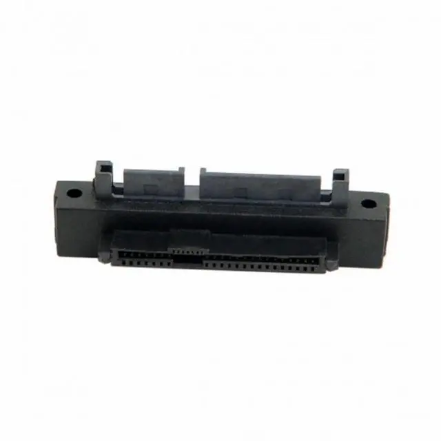 Alt view image 5 of 5 - Right Angled 90 Degree SFF-8482 SAS 22 Pin to 7 Pin + 15 Pin SATA Hard Disk Drive Raid Adapter