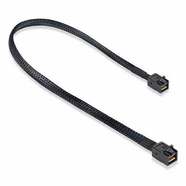 Alt view image 4 of 5 - Internal Mini SAS HD SFF-8643 to Mini SAS High Density HD SFF-8643 Data Server Disk Raid Cable 50cm