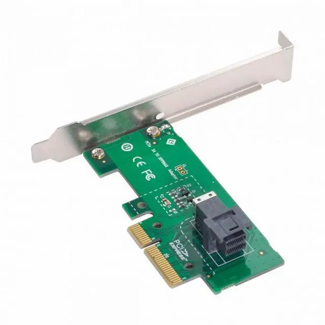 Alt view image 3 of 5 - PCI-E 3.0 4.0 to SFF-8643 Card Adapter and U.2 U2 SFF-8639 NVME PCIe SSD Cable for Mainboard SSD