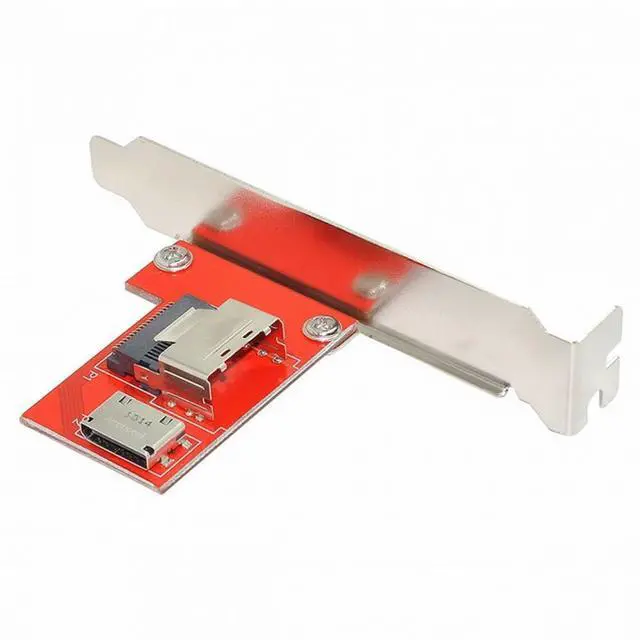 Main image of PCI-Express 4.0 Mini SAS SFF-8087 to Oculink SFF-8611 SFF-8612 PCBA Female Adapter With Bracket