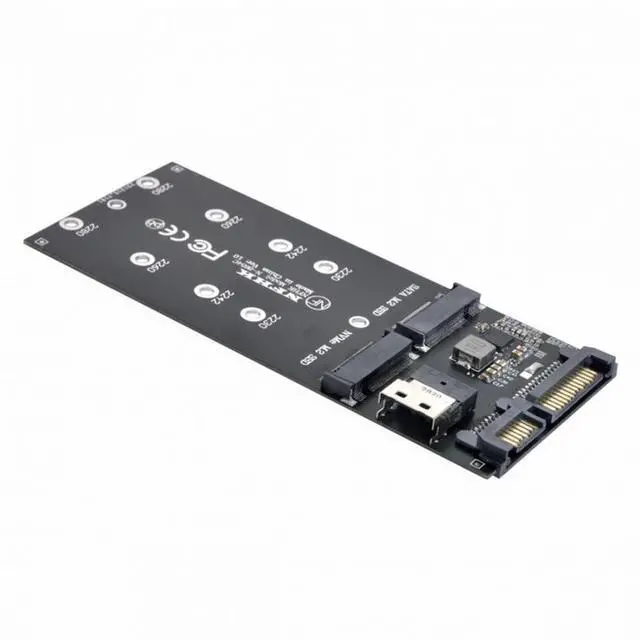 Alt view image 2 of 5 - SFF-8654 to U2 Kit NGFF M-Key to Slimline SAS NVME PCIe SSD SATA Adapter for Mainboard
