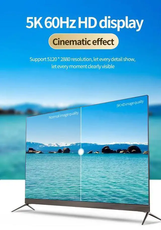 Alt view image 6 of 7 - 20V 5A 5K Video Output USB4 Gen3 Type C Cable for Thunderbolt 3 Cable 40Gbps 100W for Thunderbolt 4 Cable