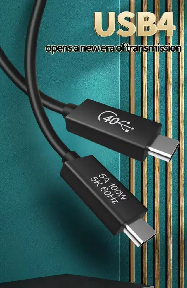 Main image of 20V 5A 5K Video Output USB4 Gen3 Type C Cable for Thunderbolt 3 Cable 40Gbps 100W for Thunderbolt 4 Cable