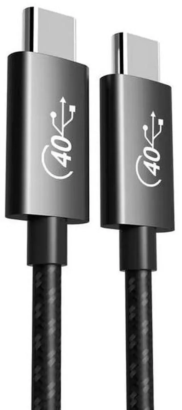 Alt view image 2 of 6 - Super Speed PD100W USB4.0 Gen3 Coaxial Cable Aluminum Alloy Fast Charging Cable 4K TV Video Support Compatible Printers 4K TV