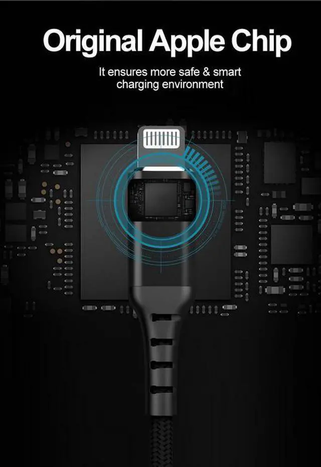 Alt view image 6 of 7 - PD30W 8Pin to Type C USB 3.0 Cable 2M Fast Charging MFi C94 for IOS Devices Shielded with Braid