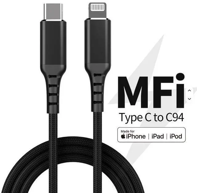 Alt view image 6 of 6 - MFi Certified USB A to L Cable 2.4A Fast Charging 480Mbps Data Transfer 18W Power OEM Custom Logo Support Factory Direct