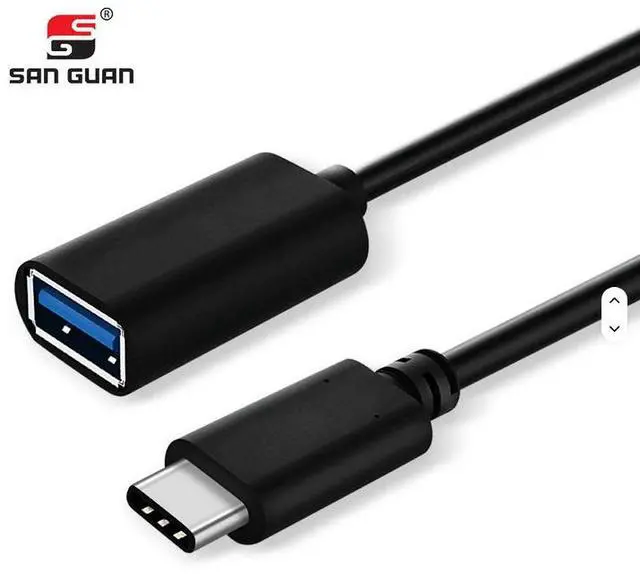 Main image of USB-C to USB 3.0 Adapter OTG Cable - 60W Fast Charging, 10Gbps Data, C Male to A Female,