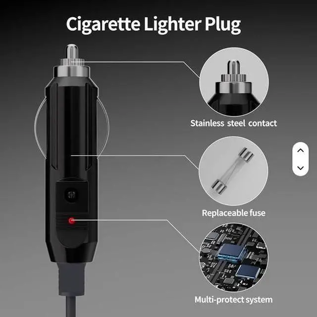Alt view image 4 of 4 - 3 in 1 Starlink Mini Cable 3M 5M DC to DC Type C Cigarette Lighter for Gen4 Satellite Power Supply Extension Cable