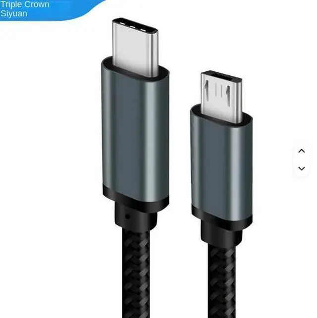 Main image of Type-C Micro OTG Data Line for Android Mobile Phones Live Sound Card Computer Camera Connection PVC Braid Micro-B Included