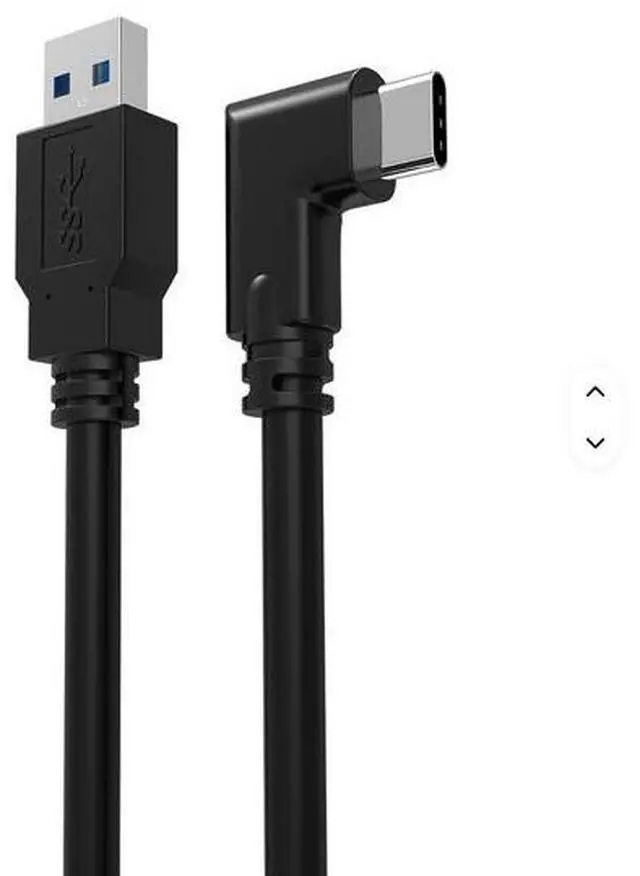 Alt view image 2 of 6 - Quest3 Fast Charging VR Glasses 5m Streaming Line Data USB to Type-C Elbow PVC