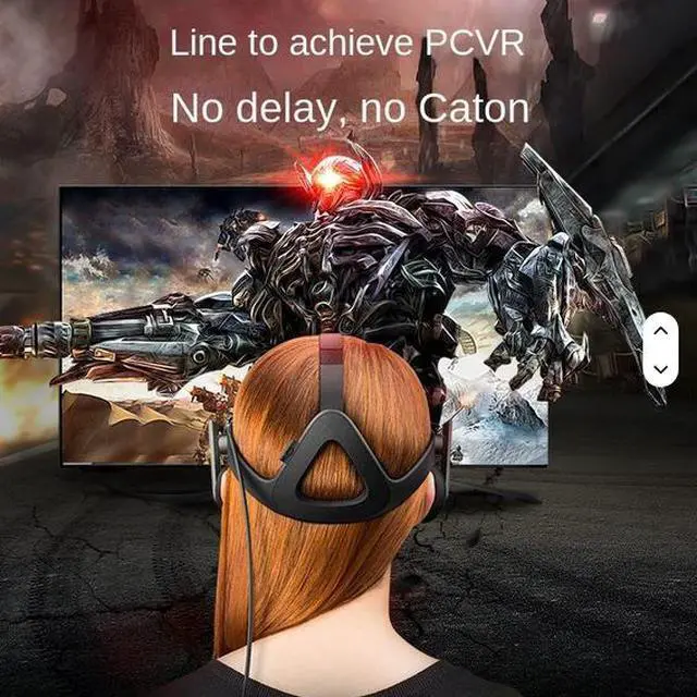 Alt view image 3 of 6 - Quest3 Fast Charging VR Glasses 5m Streaming Line Data USB to Type-C Elbow PVC