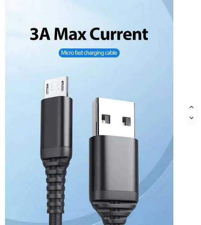 Alt view image 6 of 7 - Micro Usb Cable 480Mbps Data Transfer Cable 1m 2m Nylon Braid Micro Cable Usb for Charging