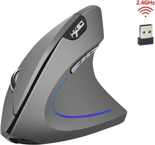 Main image of HXSJ T22 2.4GHz 2400DPI Wireless Mouse 3D Design Mouse for Windows 7/8/Vista/XP/2000 suitable for office games (Battery Included)-Gray