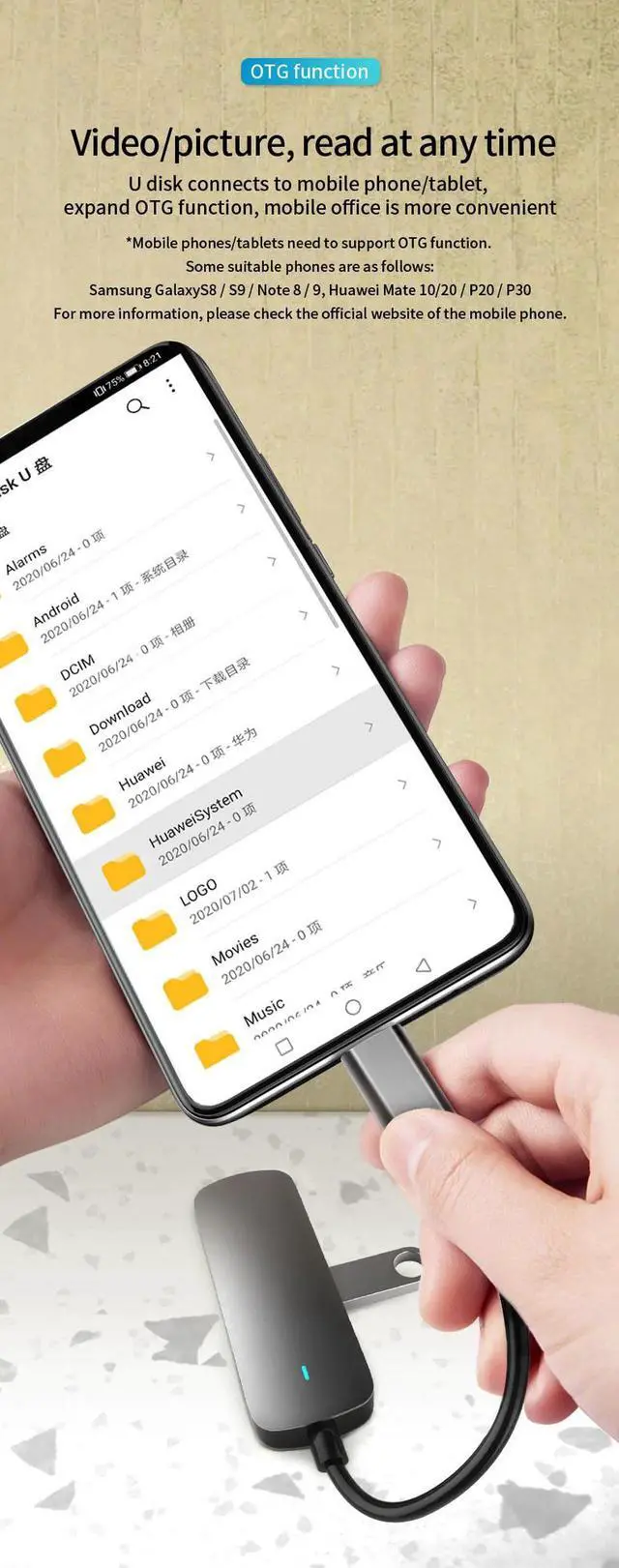 Alt view image 5 of 7 - 4-in-1 USB C Hub Docking Station, Aluminum Type-C Adapter with USB-C PD, 4K HDMI, USB 3.0/2.0, 60W Power Delivery, Compatible with MacBook Air, MacBook Pro, Nintendo, XPS