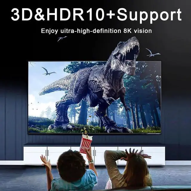 Alt view image 6 of 7 - HDMI Switch, 8K HDMI 2.1 Switch, Bi-Directional 2 in 1 Out HDMI Splitter Switcher with IR Remote, HDMI Switch Box Support 8K@60Hz, 4K@120H,Compatible with, Xbox Series XXbox One X, PS5