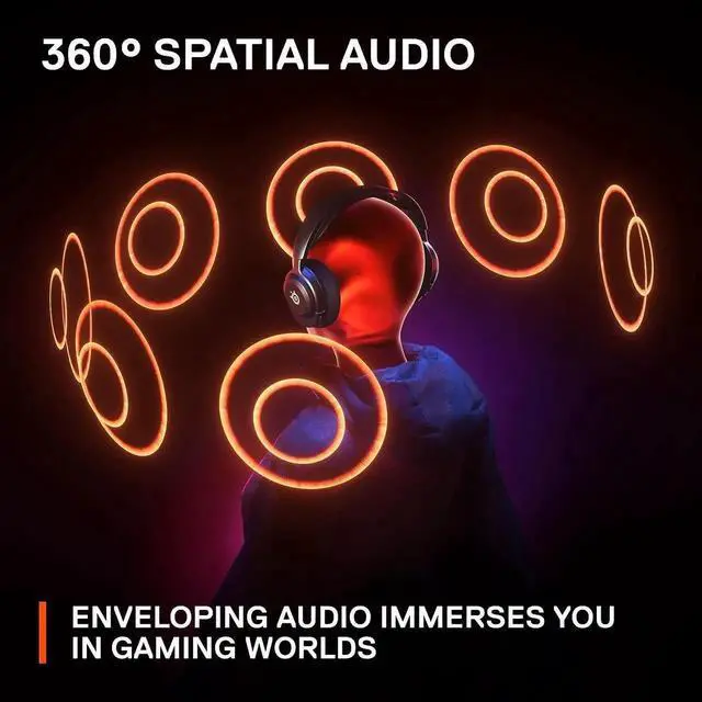 Alt view image 7 of 7 - SteelSeries New Arctis Nova 4 Wireless Multi-Platform Gaming Headset 360° Spatial Audio 2.4GHz High-Speed Wireless 36 Hr Battery USB-C ClearCast Gen 2 Mic PC, Playstation, Switch, Meta