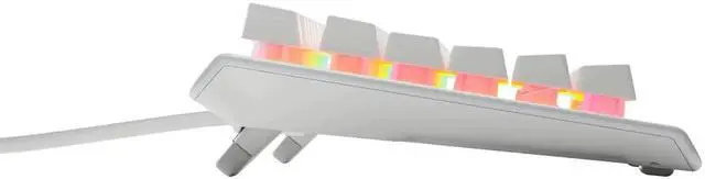 Alt view image 3 of 7 - SteelSeries Apex 3 TKL Wired Membrane Whisper Quiet Switch Gaming Keyboard 8 zone RGB Backlighting White