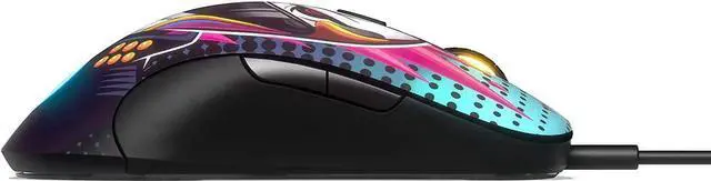 Alt view image 3 of 7 - SteelSeries Sensei Ten Neon Rider Limitted Edition Gaming Mouse 18,000 CPI TrueMove Pro Optical Sensor Ambidextrous Design 8 Programmable Buttons 60M Click Mechanical Switches RGB Lighting