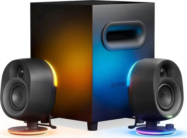 Main image of SteelSeries - Arena 7 2.1 Bluetooth Gaming Speakers with RGB Lighting (3 Piece)