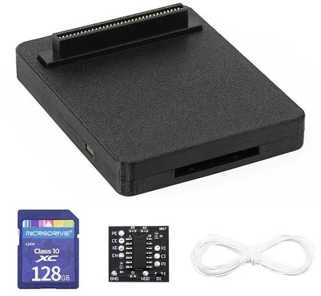 Main image of ENFAIN PS1 game console thick chassis PISO optical drive emulator accessory game card Black +128G-Game card