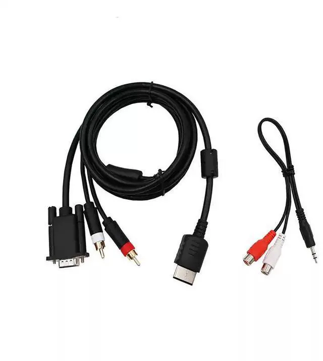 Alt view image 4 of 5 - ENFAIN Sega DC VGA cable with adapter - Dreamcast DC game console high-definition adapter - DC power cable - Four-in-one connector