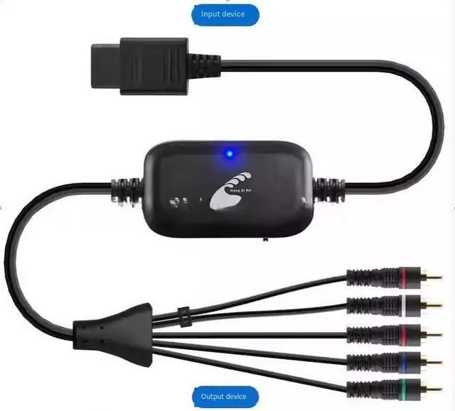 Alt view image 3 of 5 - ENFAIN N64, NGC, SNES, SFC color difference lines - black 1.8m (1080P)
