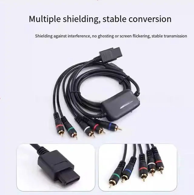 Alt view image 4 of 5 - ENFAIN N64, NGC, SNES, SFC color difference lines - black 1.8m (1080P)