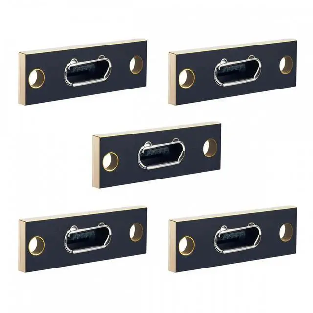 Main image of 5pcs/set DIY OEM Micro-USB 5Pin Female Type-B Socket Connector Panel Mount Type with PC Board USB 2.0 Pinout