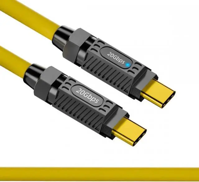 Main image of 0.2M Ultra Soft High Flex USB-C USB4 Cable 20Gbps 140W 8K for Gaming Keyboard Mouse Type-C Male to Male Cable Power & Data