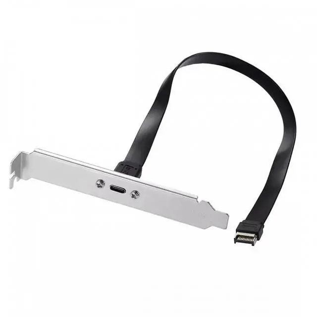 Main image of ENFAIN USB 3.2 Type-E IDC 20Pin Front Panel Header to USB-C Type-C Female Extension Cable 20Gbps with Panel Mount Screw