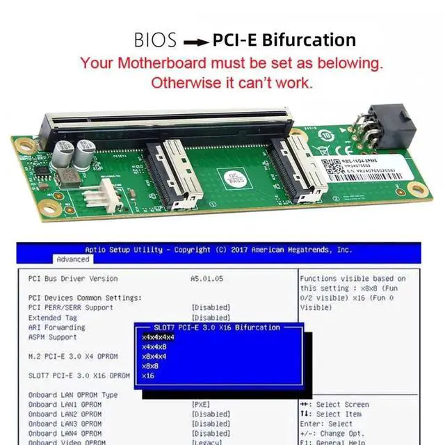 Alt view image 3 of 7 - ENFAIN Dual MCIO 8i Mini Cool Edge IO SFF-TA-1016 to PCIE5.0 PCI-Express 16x VROC Adapter for Mainboard SSD Graphics Card