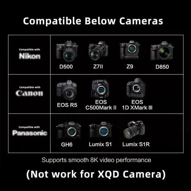 Alt view image 7 of 7 - ENFAIN CFexpress Type-A to Type-B Memory Card Kit Case CFE CFA to CFB Adapter Compatible with Camera 8K RAW PCIe Expansion