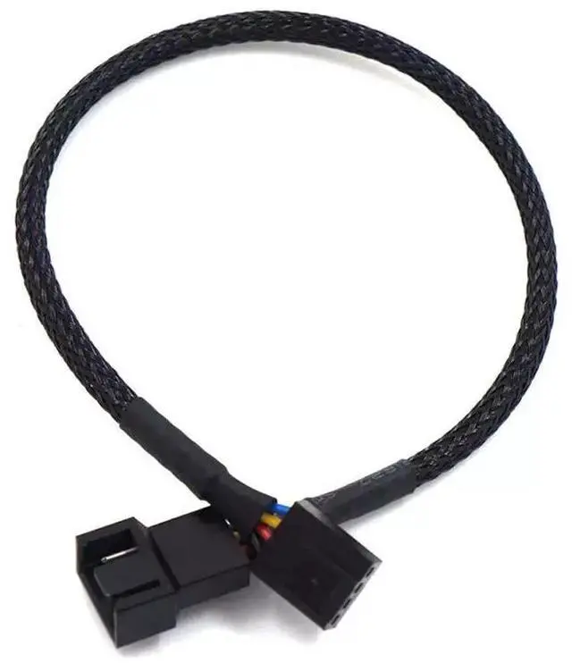 Main image of New 4 Pin Pwm Fan Cable 1 To 4/3/2/1 Ways Splitter Black 1 in 1