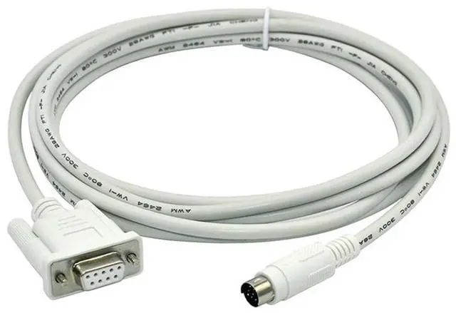 Main image of GT01-C30R2-6P Mitsubishi GT11/15 Touch panel HMI Connect Mitsubishi Q Series PLC Communication Cable - white