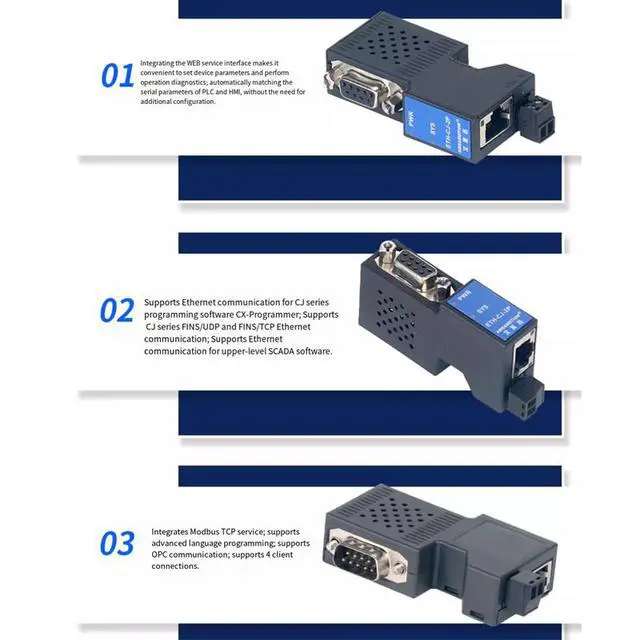 Alt view image 6 of 7 - ETH-CJ-2P Omron PLC Ethernet Communication Converter