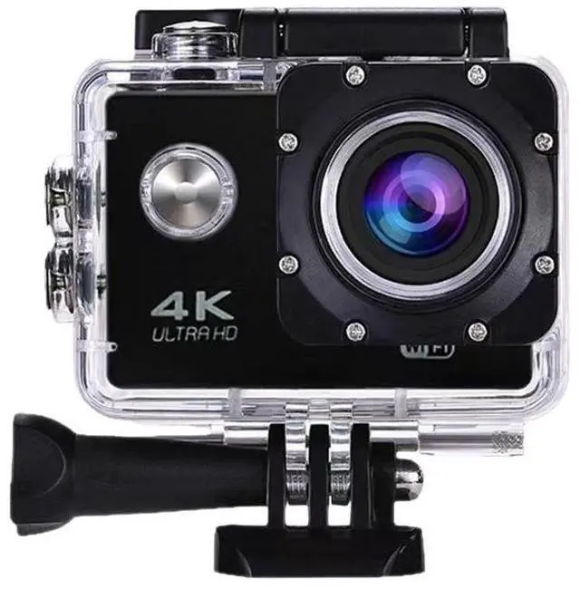Alt view image 2 of 7 - 4K Waterproof Action Camera Mini Smart WiFi Sports DV, Outdoor HD Camcorder for Cycling/Surfing Full set - 17 accessories
