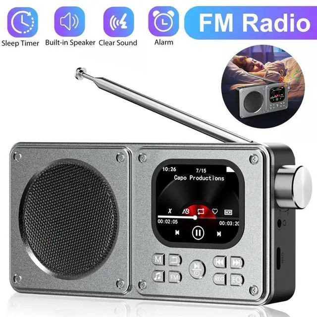 Main image of Bluetooth MP3/MP4 Multimedia Player FM Radio, Built-in Speaker, Portable for Music