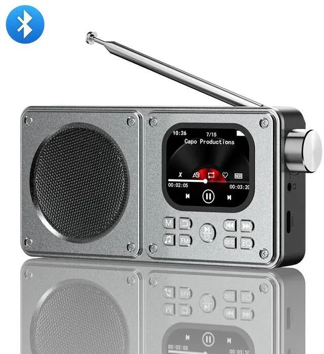 Alt view image 5 of 7 - Bluetooth MP3/MP4 Multimedia Player FM Radio, Built-in Speaker, Portable for Music