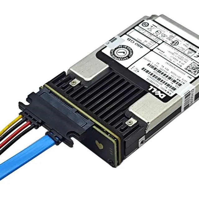 Alt view image 7 of 7 - SAS to SATA Adapter Card 22-Pin SATA to 29-Pin SAS, for SAS HDD/SSD to SATA 3.0 Port adapter card + SATA data/power cable