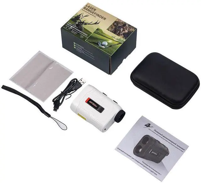 Alt view image 7 of 7 - Golf Laser Rangefinder with Vibration 650m, Magnetic Mount, Rechargeable, Telescope