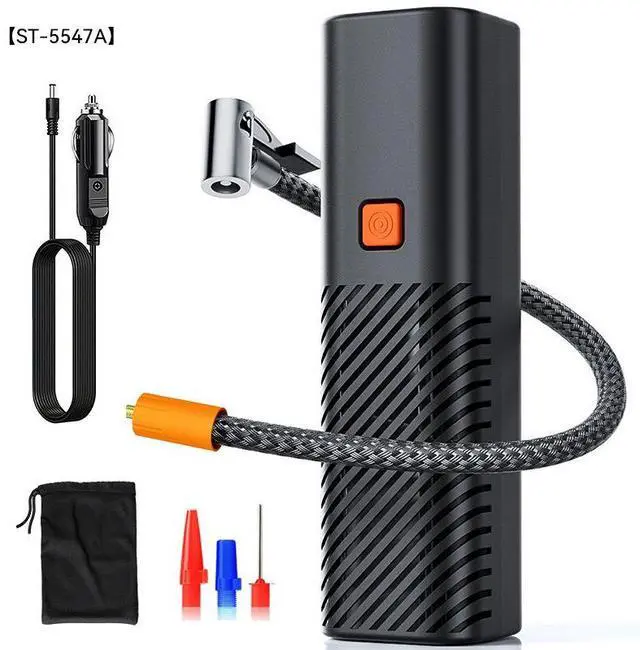 Main image of ST-5547A 12V Car Tire Inflator, Portable Air Compressor, High Power Electric Pump, Analog Gauge, for Cars, SUVs, Sedans, Cigarette Lighter Plug