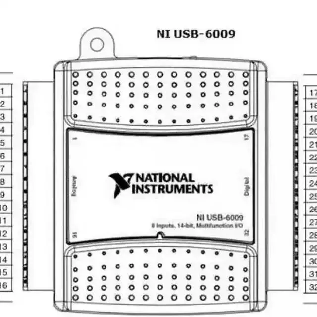 Alt view image 3 of 4 - NI USB-6009 USB-6008 Data Acquisition (DAQ) Card, Multifunction I/O Device with Screw Terminal and Cable USB-6008 model