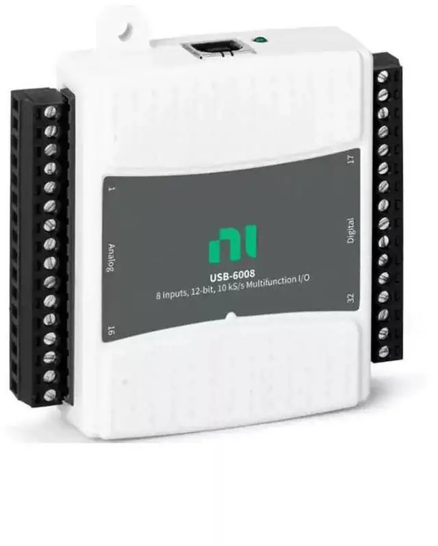 Main image of NI USB-6009 USB-6008 Data Acquisition (DAQ) Card, Multifunction I/O Device with Screw Terminal and Cable USB-6008 model